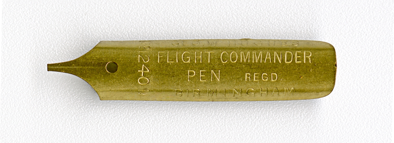 GEO.W.HUGHES FLIGHT COMMANDER PEN REG D №1240M BIRMINGHAM №500